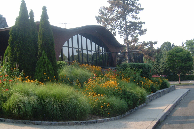 perennial gardens at library